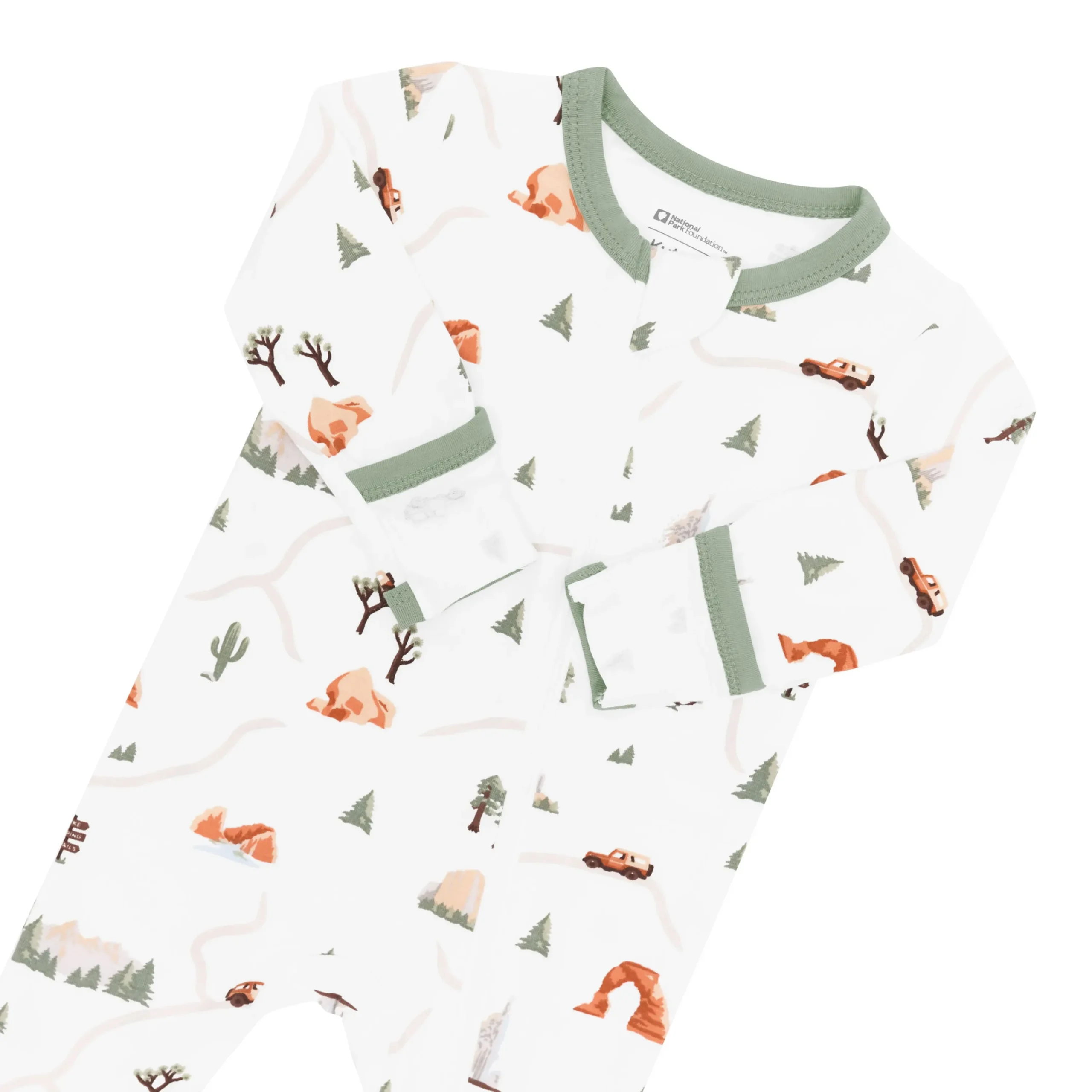 Kyte Baby Zippered Footie in Road Trip Discount