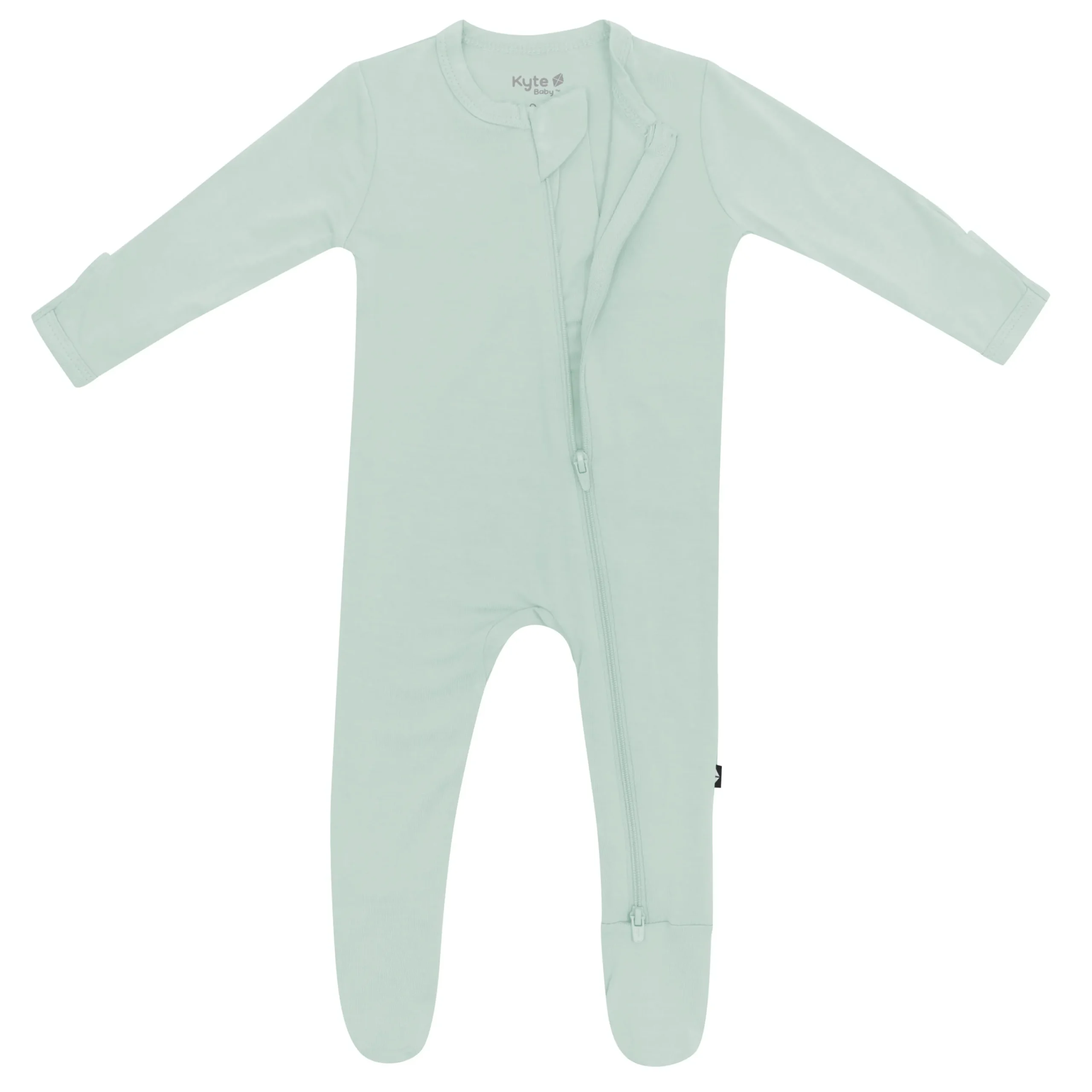 Kyte Baby Zippered Footie in Sage Sale