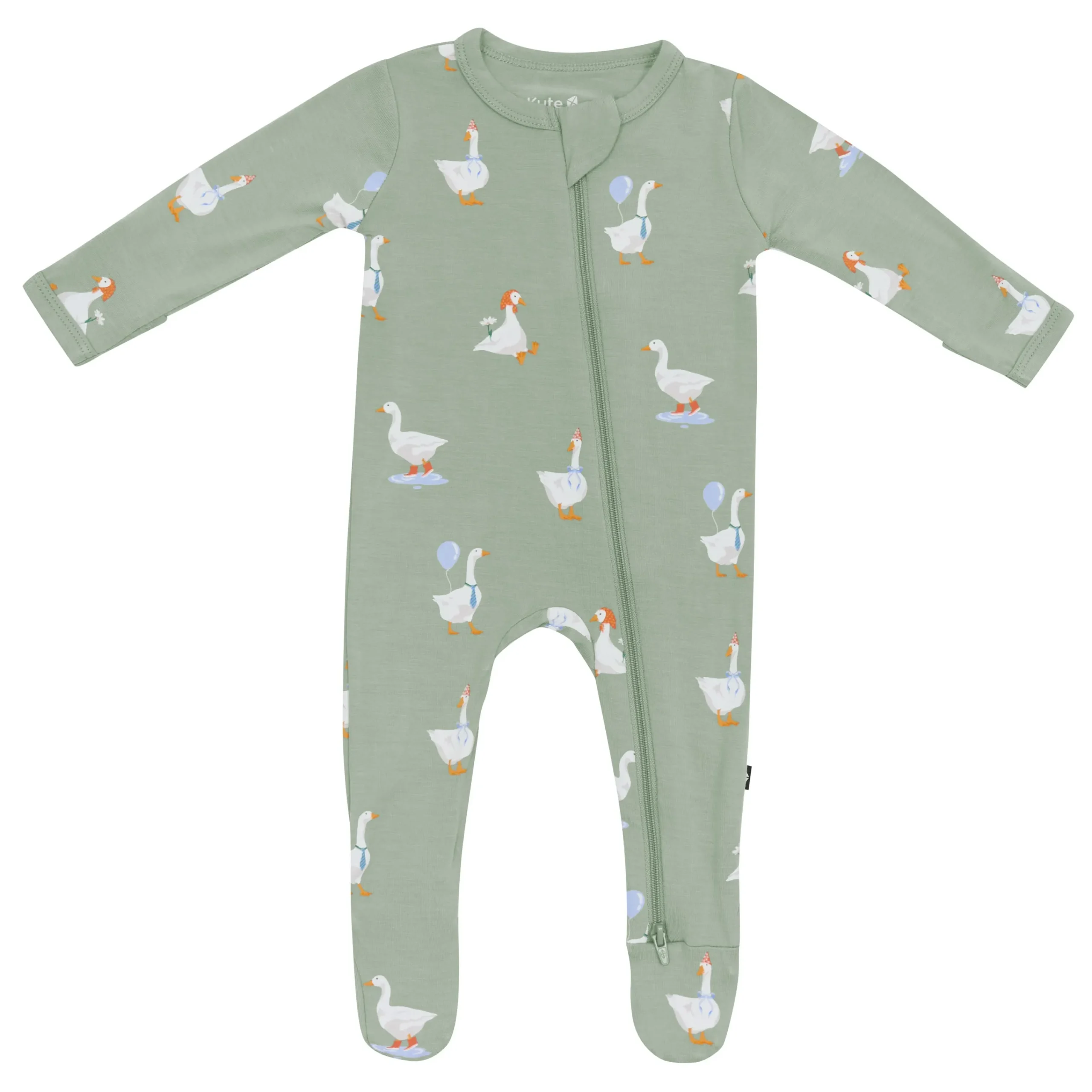 Kyte Baby Zippered Footie in Silly Goose Sale