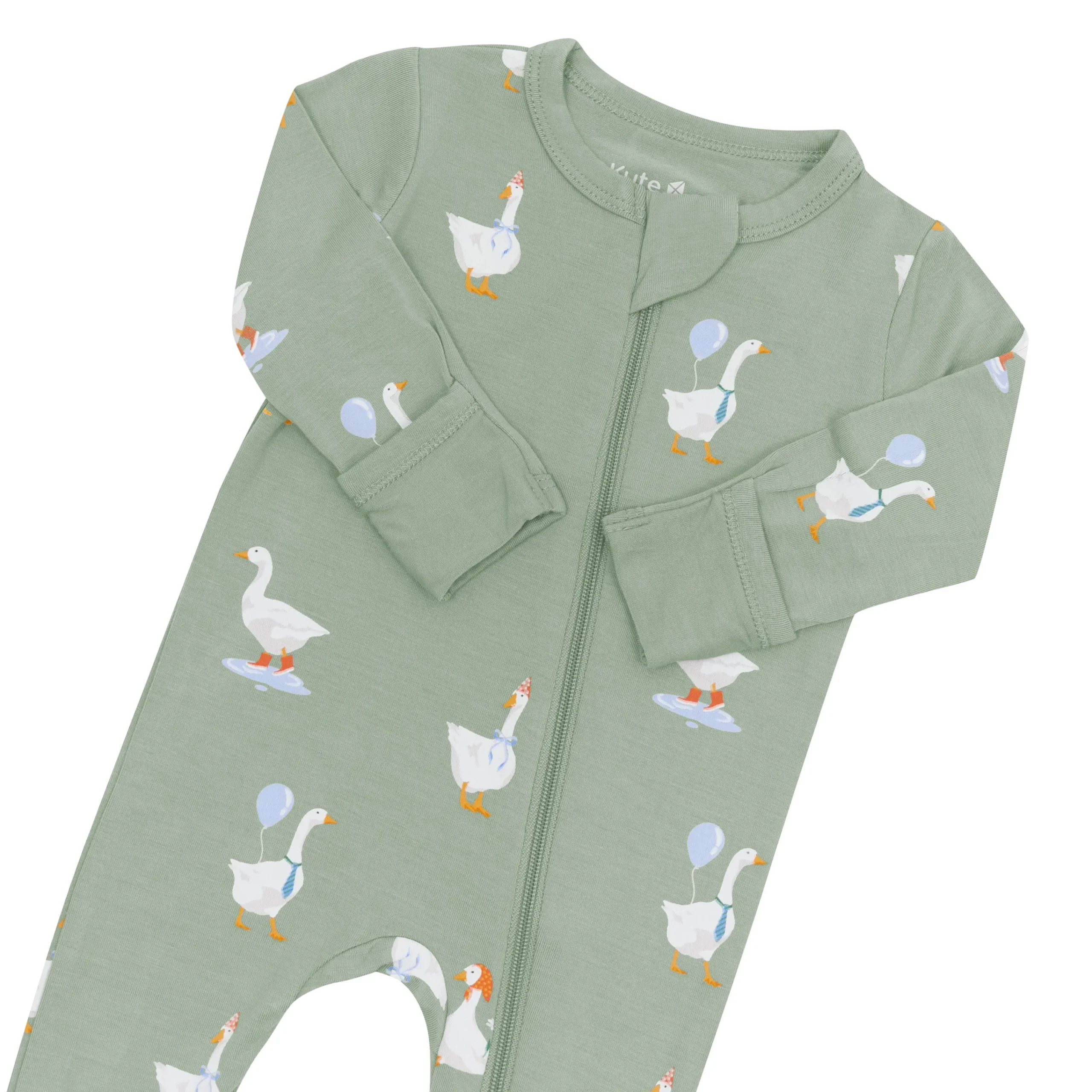 Kyte Baby Zippered Footie in Silly Goose Sale