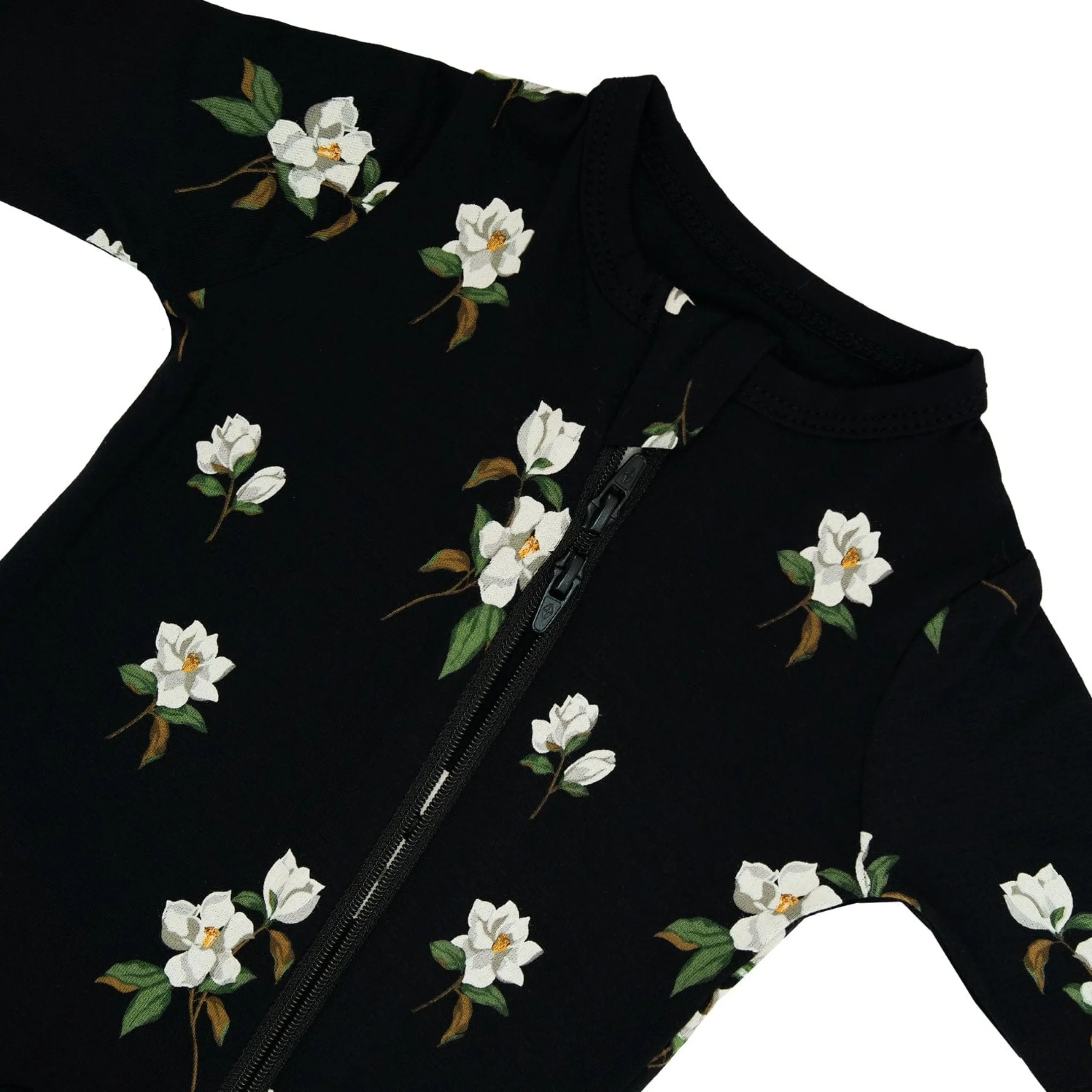 Kyte Baby Zippered Footie in Small Midnight Magnolia Outlet