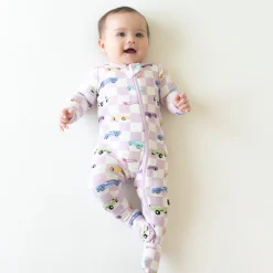 Kyte Baby Zippered Footie in Sparkles and Speed Outlet
