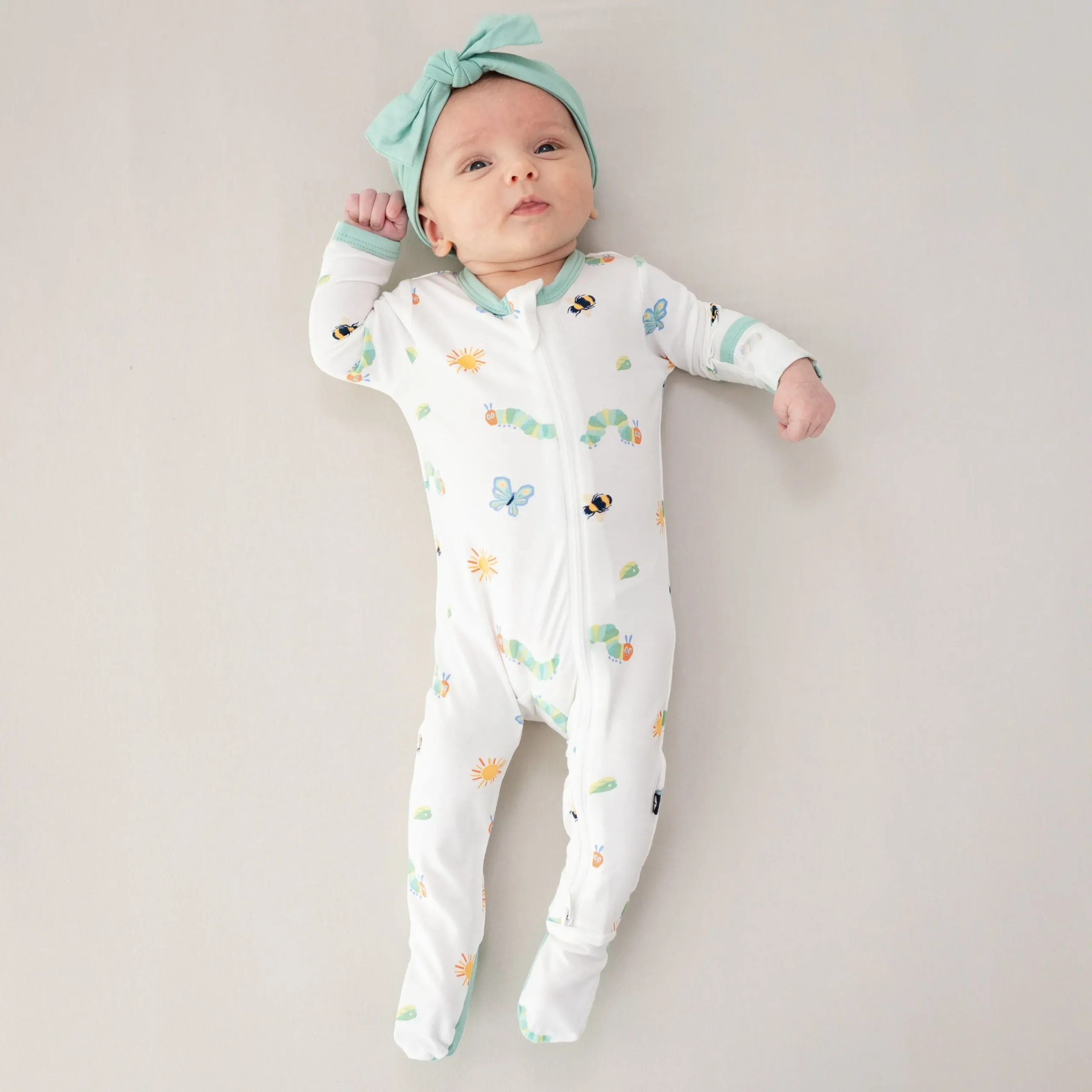 Kyte Baby Zippered Footie in The Very Hungry Caterpillar™ and Friends Hot