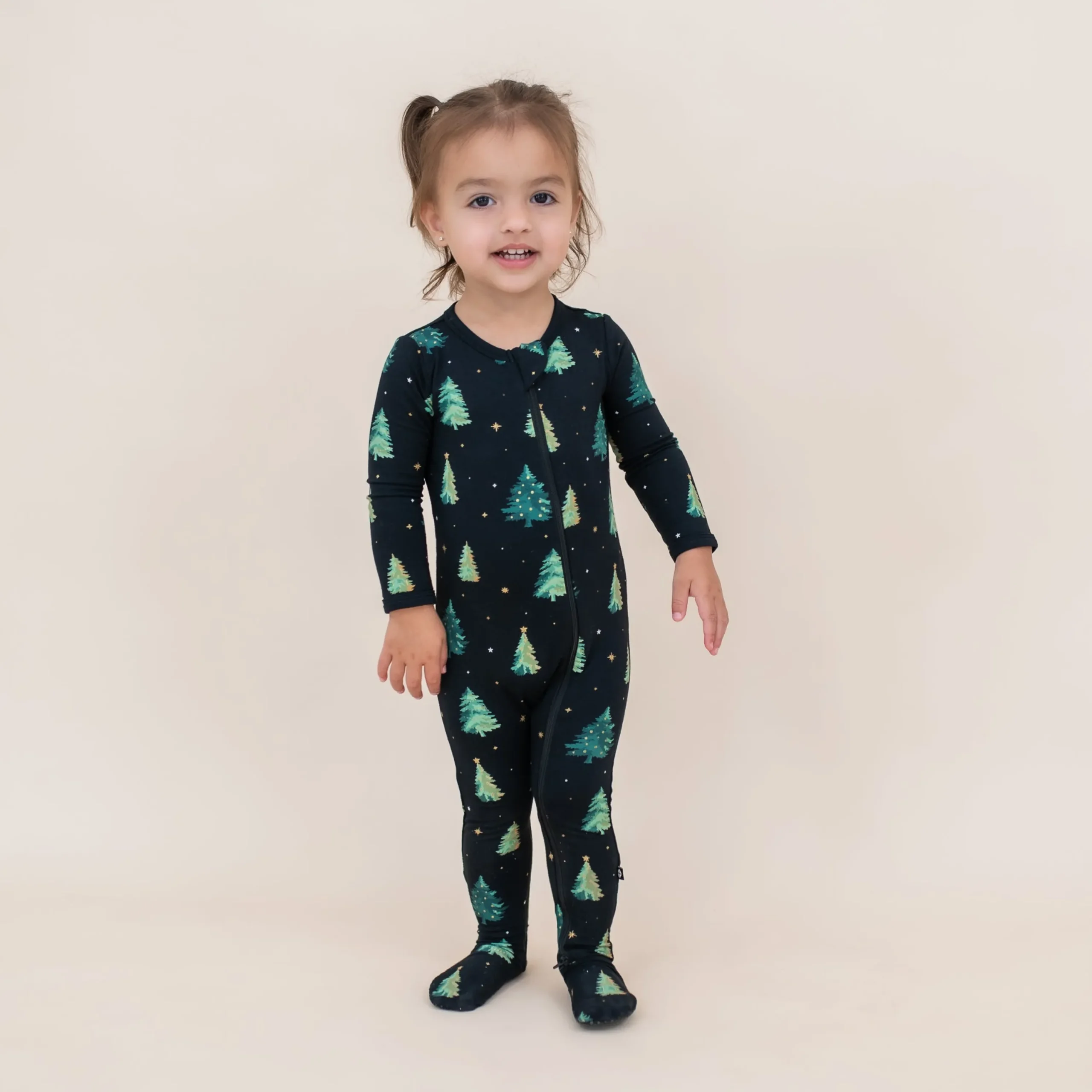Kyte Baby Zippered Footie in Twinkle Tree Clearance