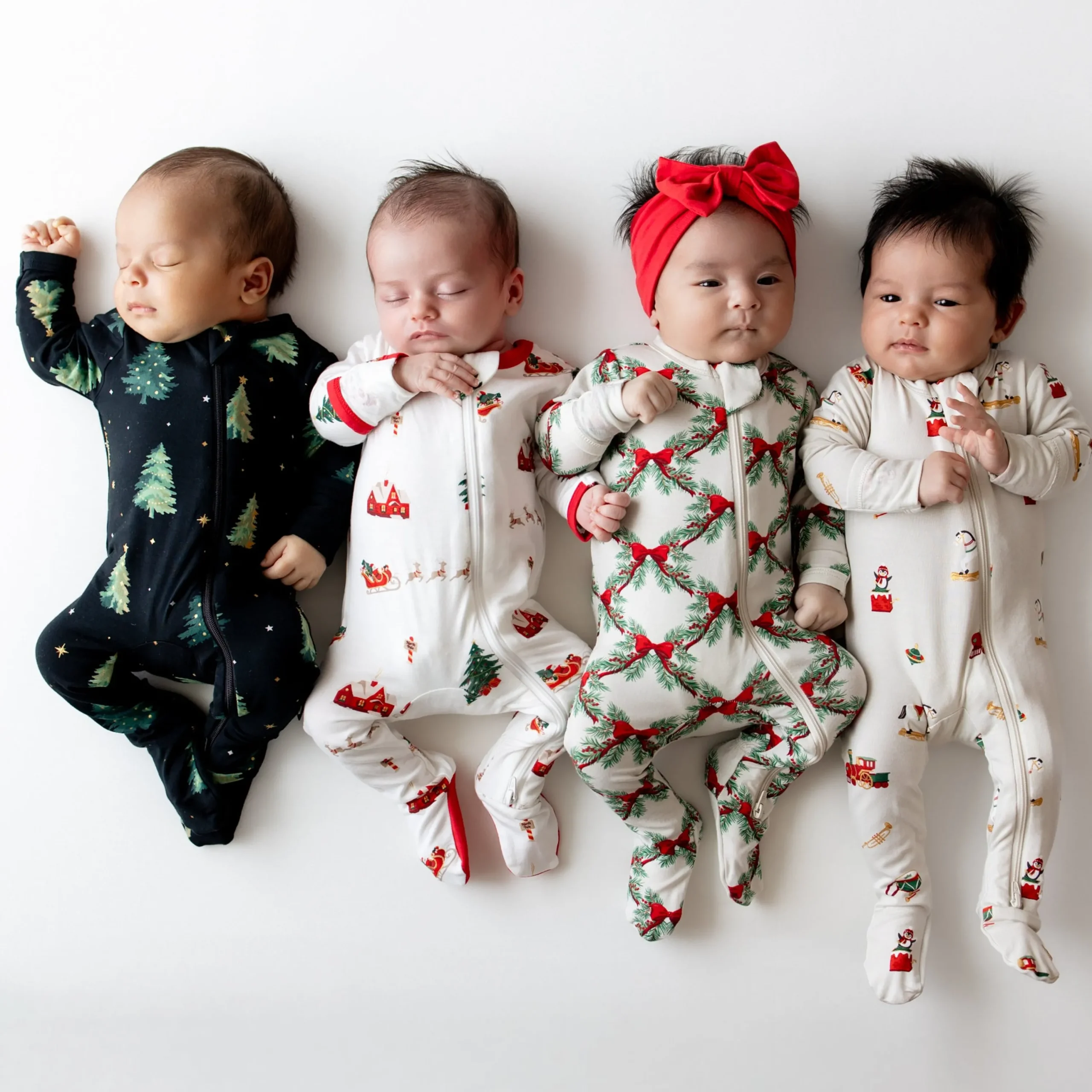 Kyte Baby Zippered Footie in Twinkle Tree Clearance