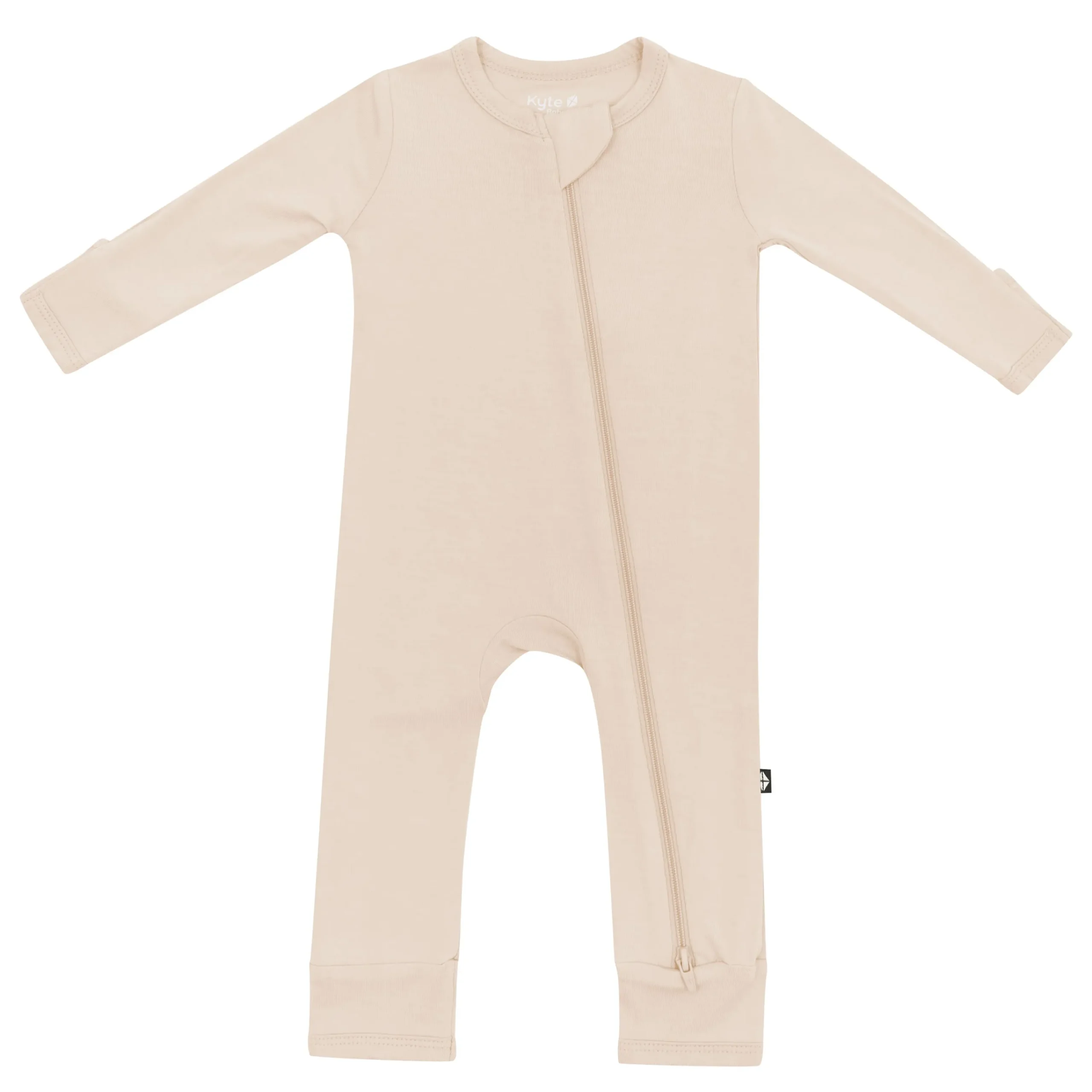 Kyte Baby Zippered Romper in Bisque Hot