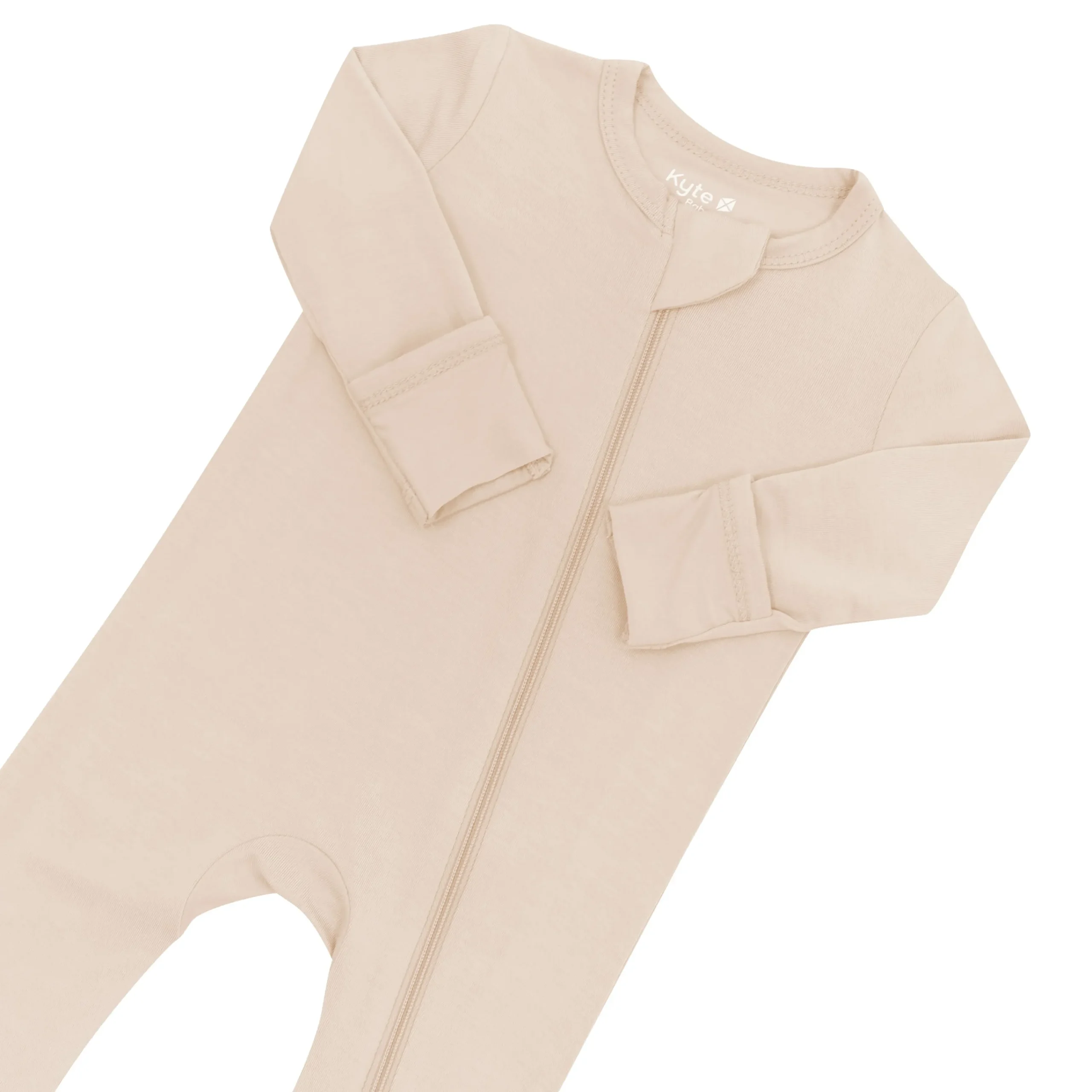 Kyte Baby Zippered Romper in Bisque Hot