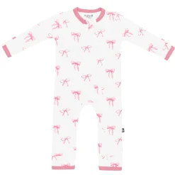 Kyte Baby Zippered Romper in Bow New
