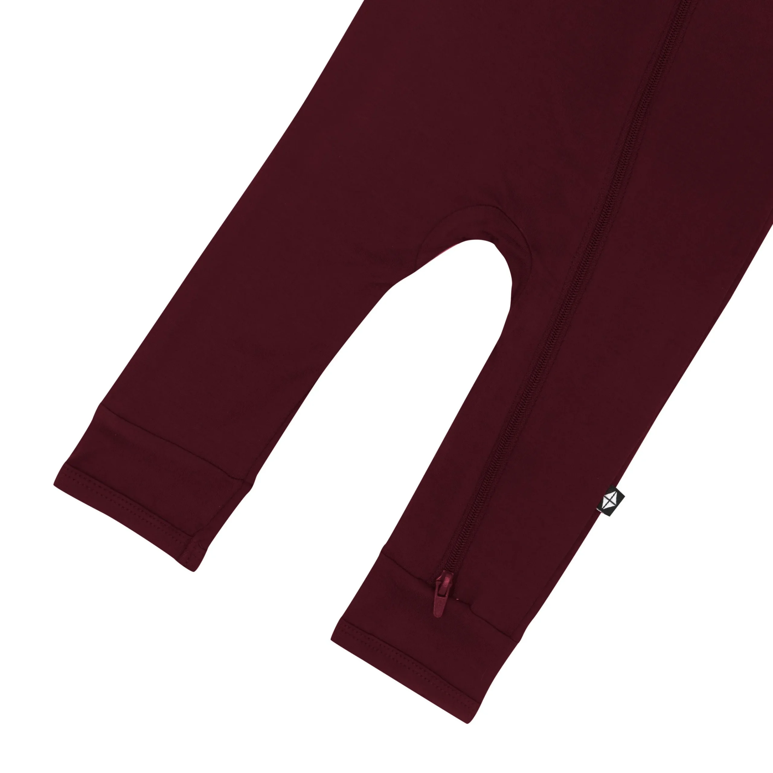 Kyte Baby Zippered Romper in Burgundy Hot