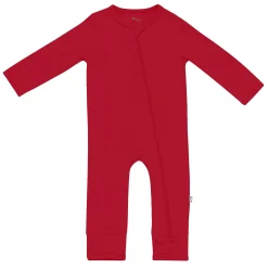 Kyte Baby Zippered Romper in Cardinal Hot