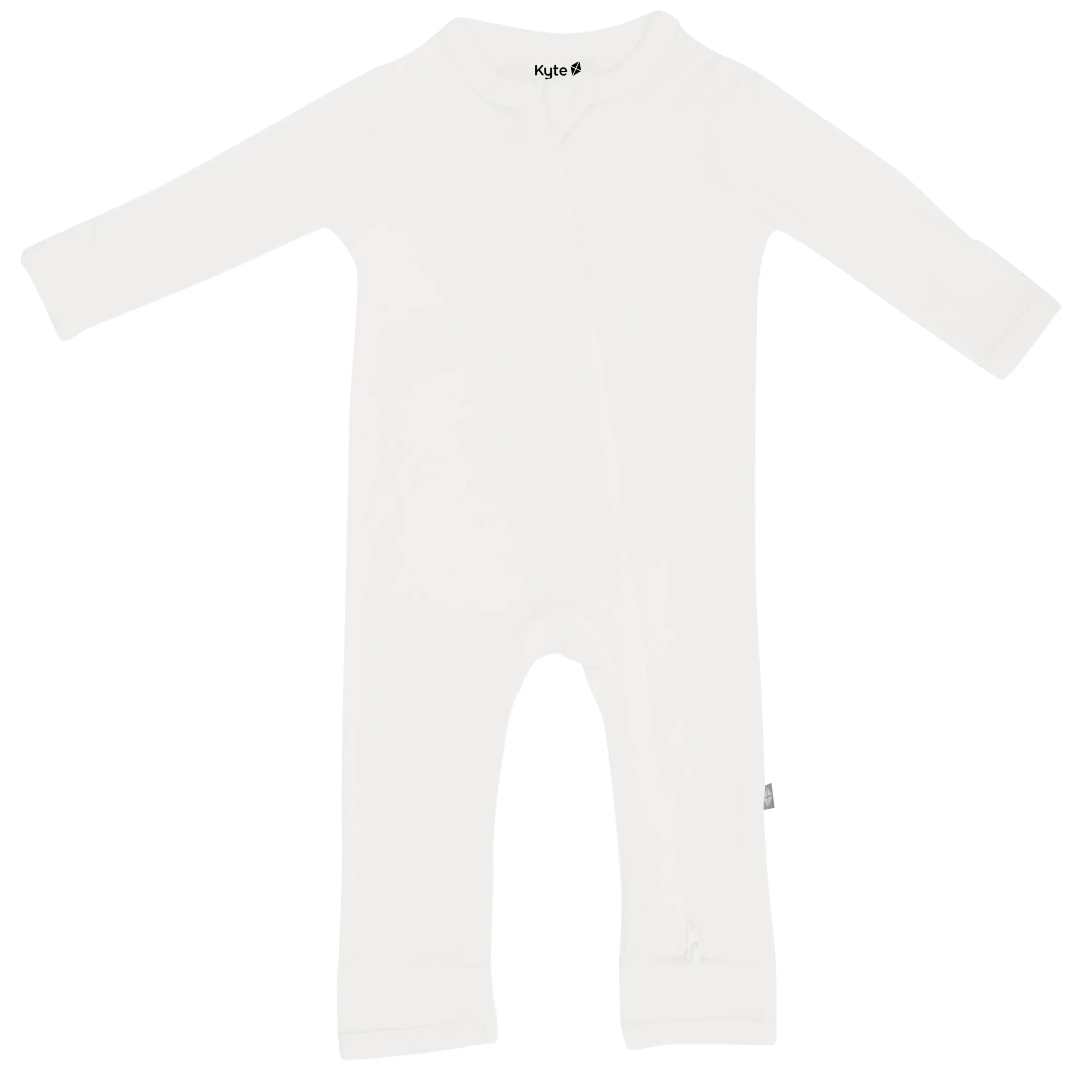 Kyte Baby Zippered Romper in Cloud Hot