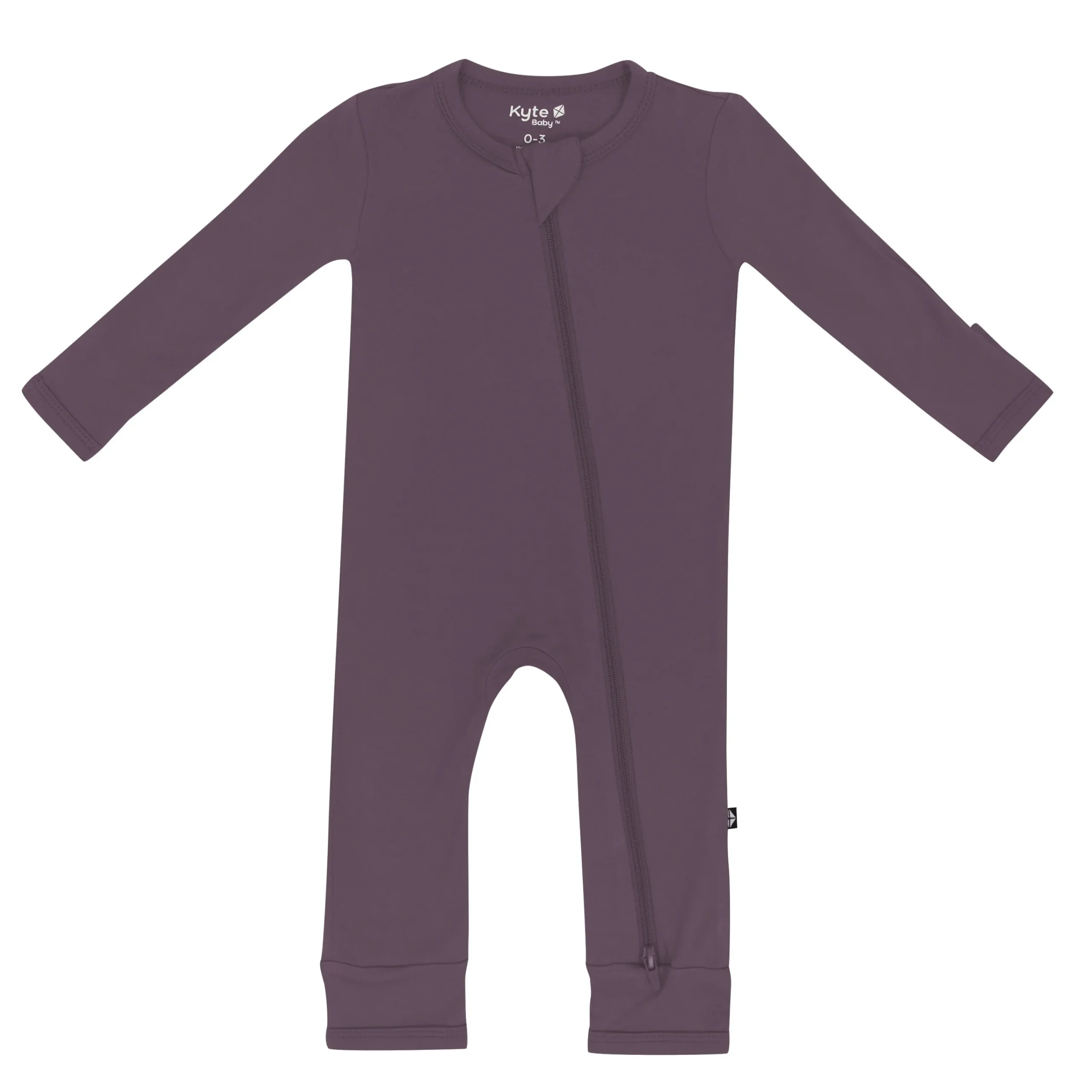 Kyte Baby Zippered Romper in Currant Best