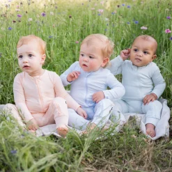 Kyte Baby Zippered Romper in Dew Hot
