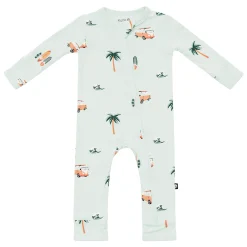 Kyte Baby Zippered Romper in Dew Surf