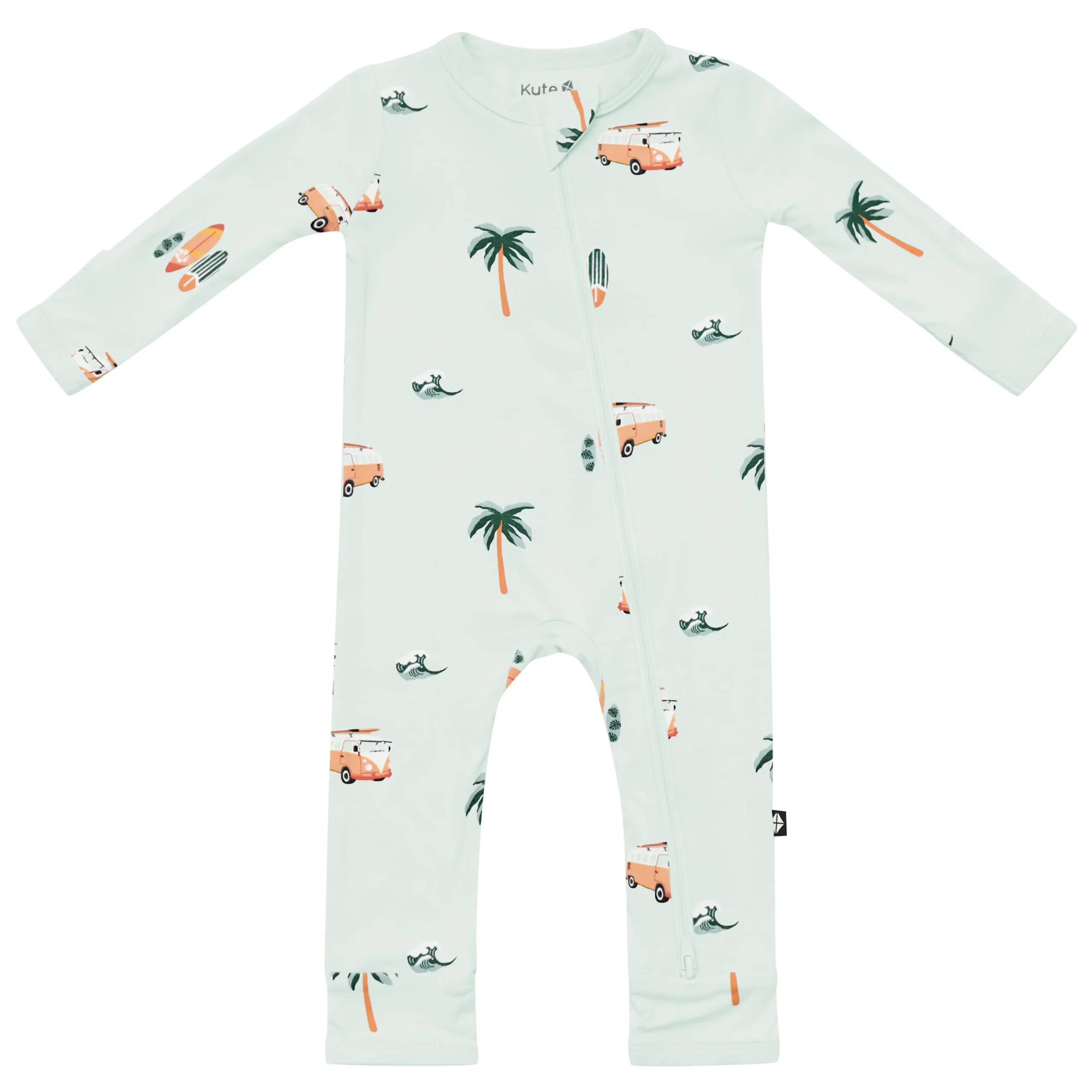 Kyte Baby Zippered Romper in Dew Surf