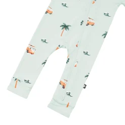Kyte Baby Zippered Romper in Dew Surf