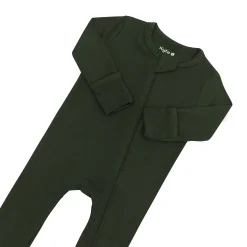 Kyte Baby Zippered Romper in Fir Clearance