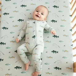 Kyte Baby Zippered Romper in Fishing Hot