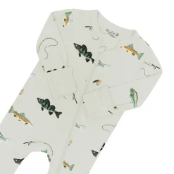 Kyte Baby Zippered Romper in Fishing Hot