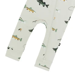 Kyte Baby Zippered Romper in Fishing Hot