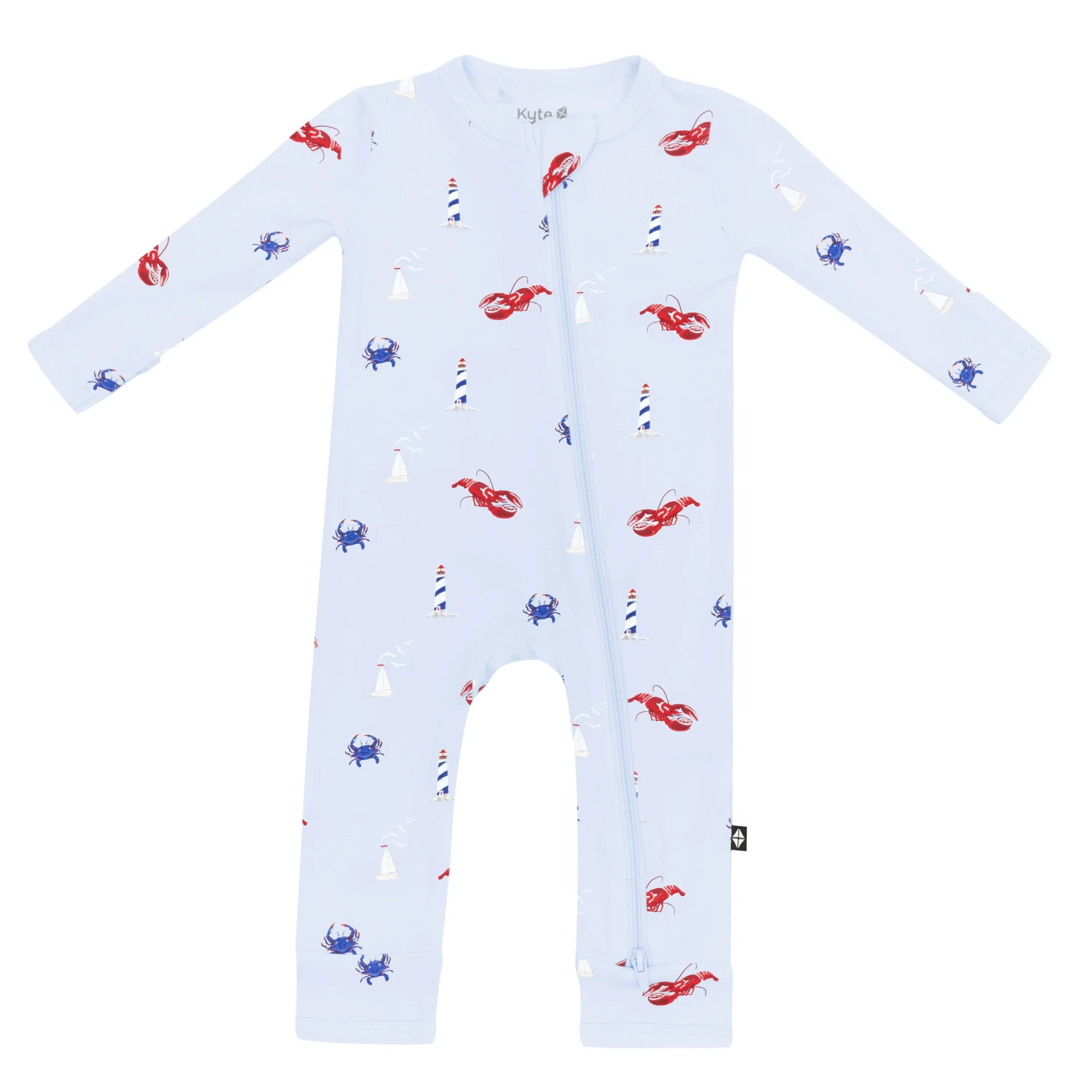 Kyte Baby Zippered Romper in Harbor Best