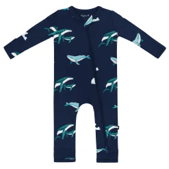 Kyte Baby Zippered Romper in Humpback Hot