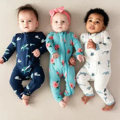 Kyte Baby Zippered Romper in Humpback Hot