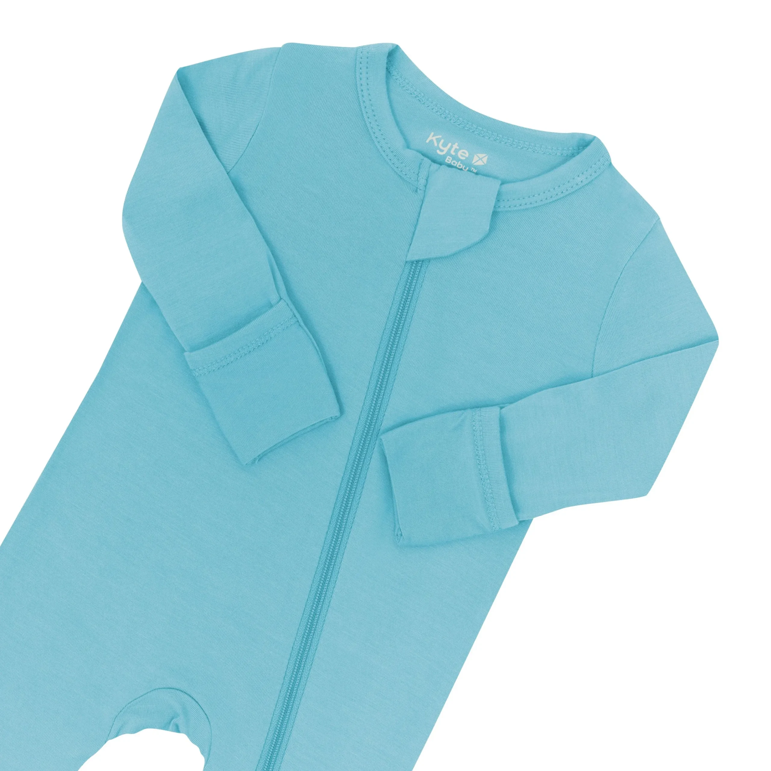 Kyte Baby Zippered Romper in Makai Discount