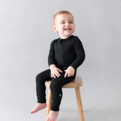 Kyte Baby Zippered Romper in Midnight Clearance