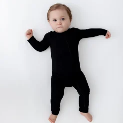 Kyte Baby Zippered Romper in Midnight Clearance