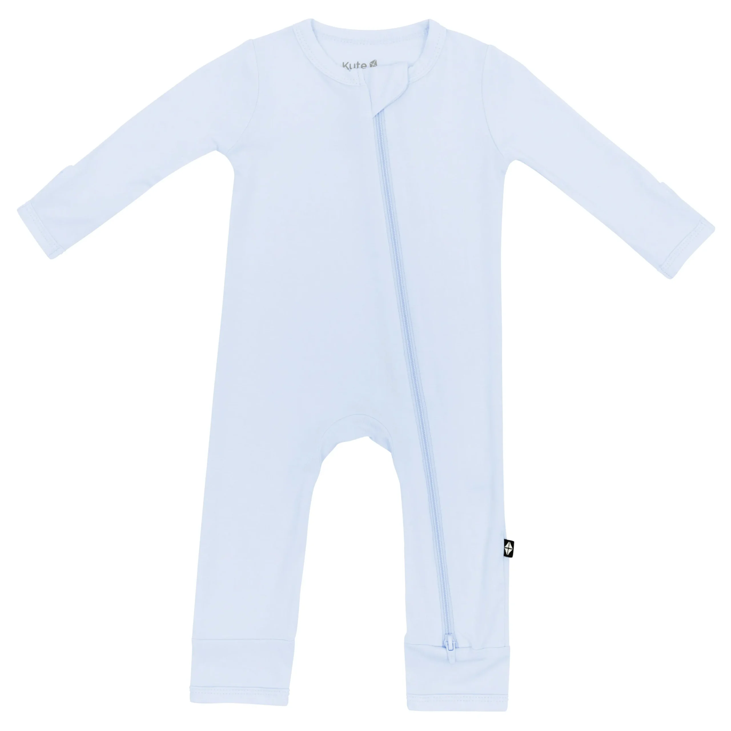 Kyte Baby Zippered Romper in Mist Clearance