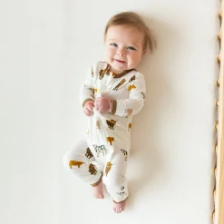 Kyte Baby Zippered Romper in Moo Online