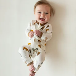 Kyte Baby Zippered Romper in Moo Online