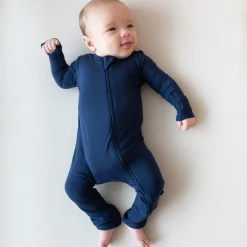 Kyte Baby Zippered Romper in Navy New