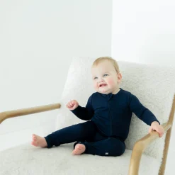 Kyte Baby Zippered Romper in Navy New