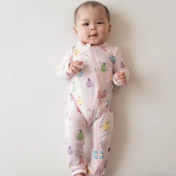 Kyte Baby Zippered Romper in Pastel Ghost Clearance