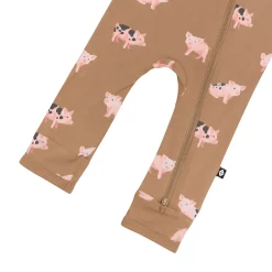 Kyte Baby Zippered Romper in Pig Outlet