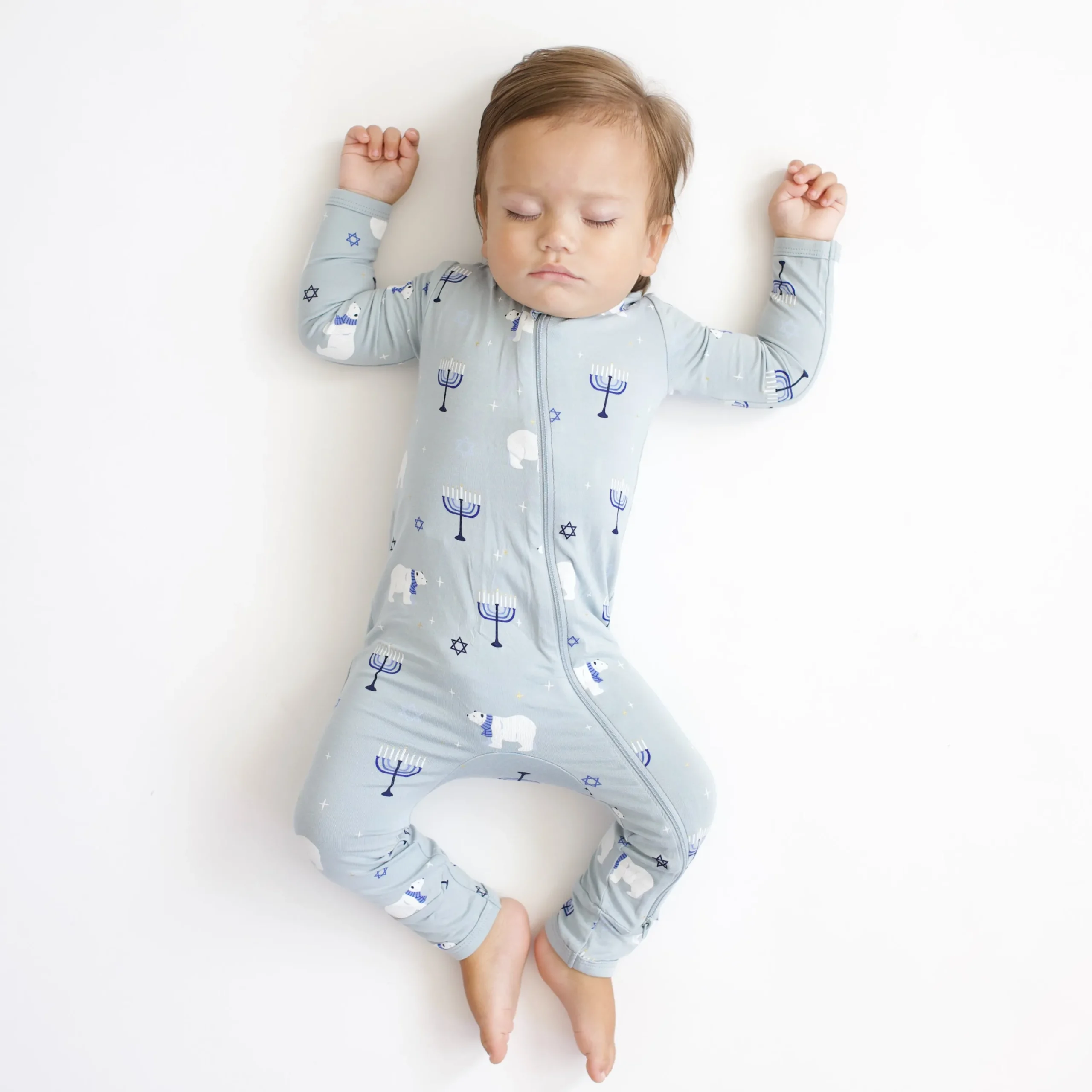 Kyte Baby Zippered Romper in Polar Lights Online