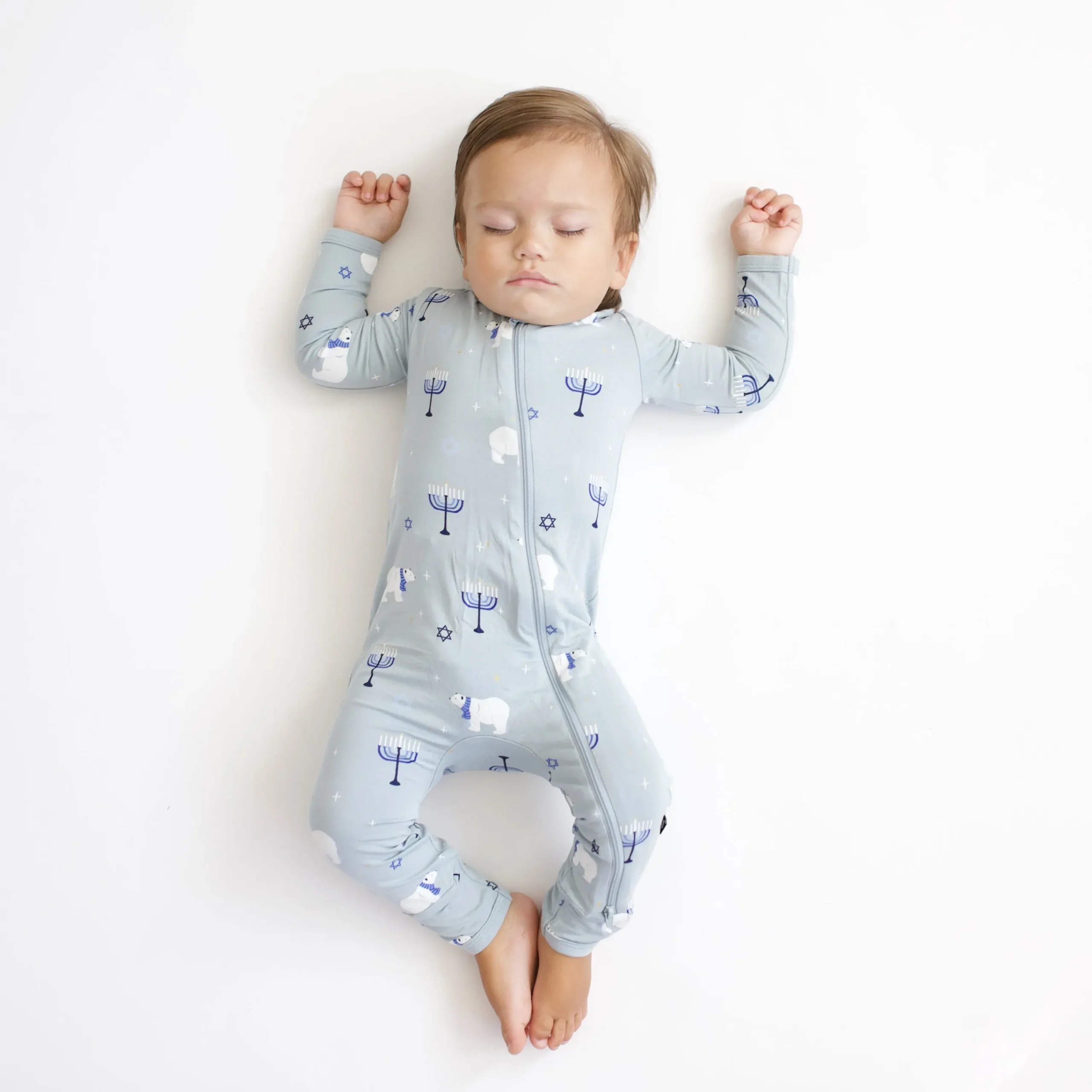 Kyte Baby Zippered Romper in Polar Lights Online