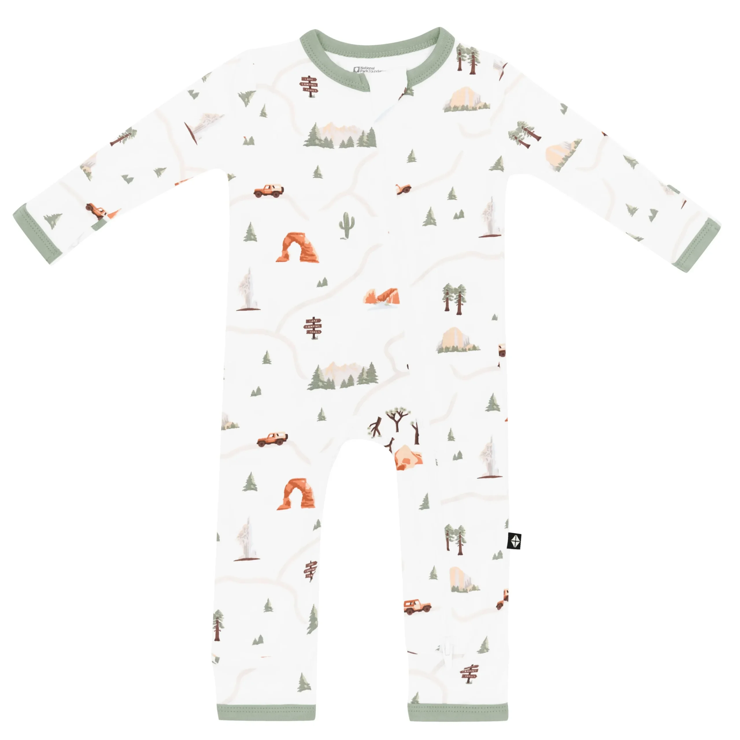 Kyte Baby Zippered Romper in Road Trip