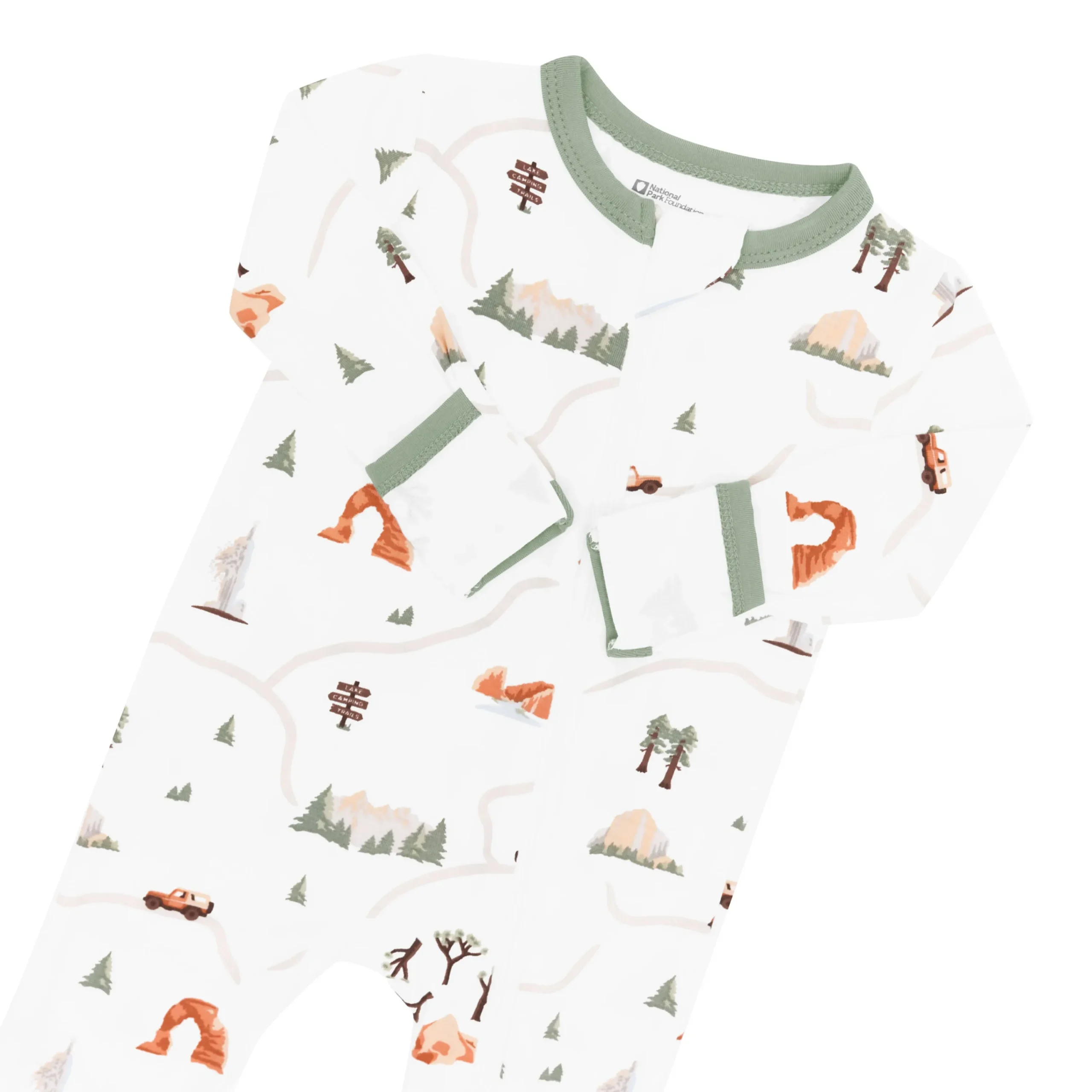 Kyte Baby Zippered Romper in Road Trip
