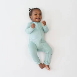 Kyte Baby Zippered Romper in Sage Hot