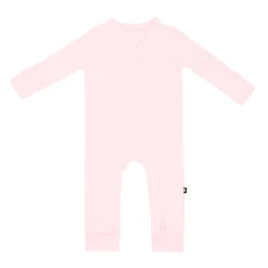Kyte Baby Zippered Romper in Sakura Clearance