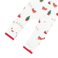 Kyte Baby Zippered Romper in Santa Sleigh Clearance