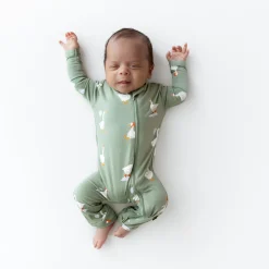 Kyte Baby Zippered Romper in Silly Goose