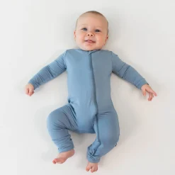 Kyte Baby Zippered Romper in Slate Online