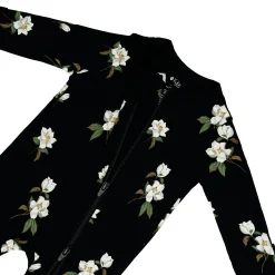 Kyte Baby Zippered Romper in Small Midnight Magnolia Outlet