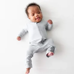 Kyte Baby Zippered Romper in Storm