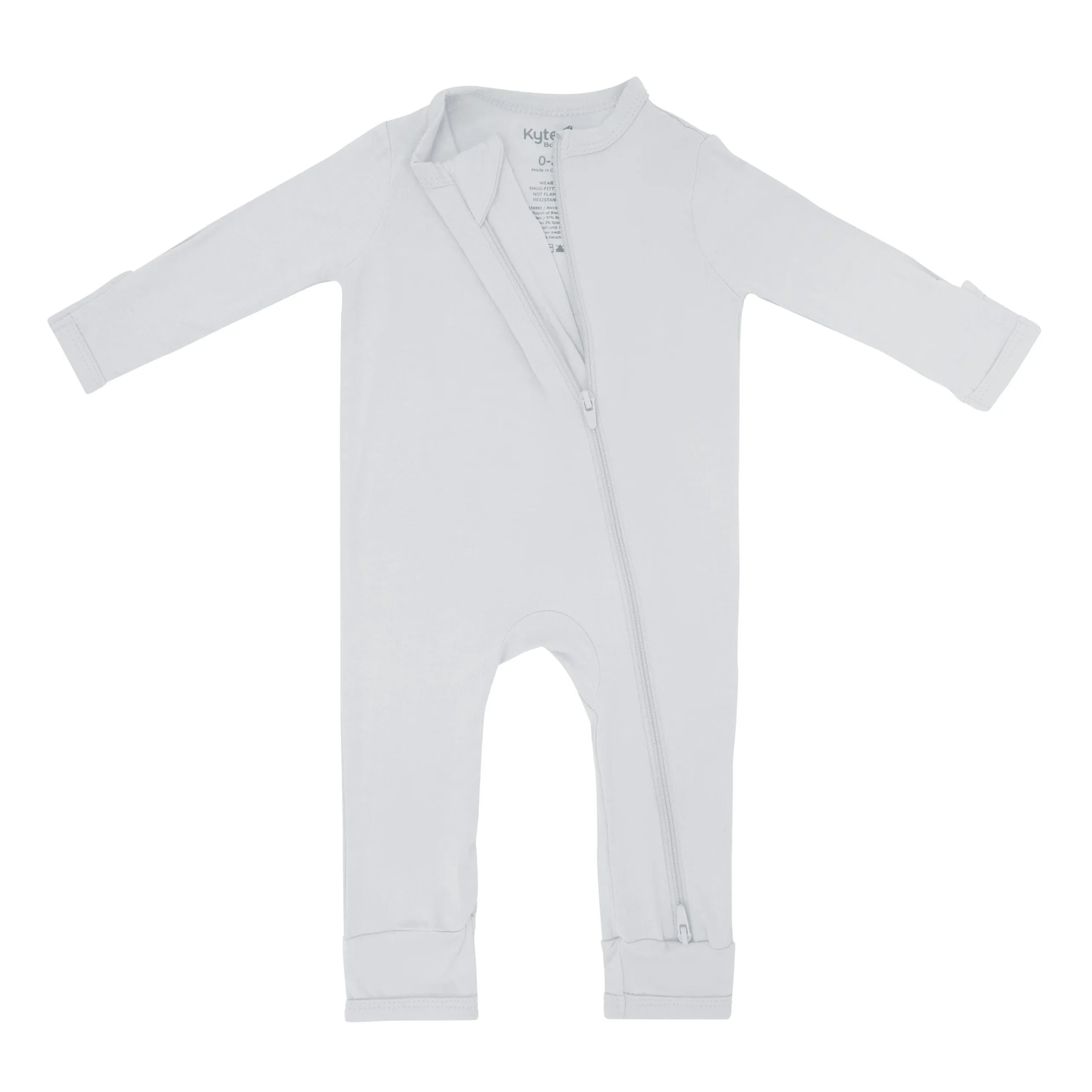 Kyte Baby Zippered Romper in Storm