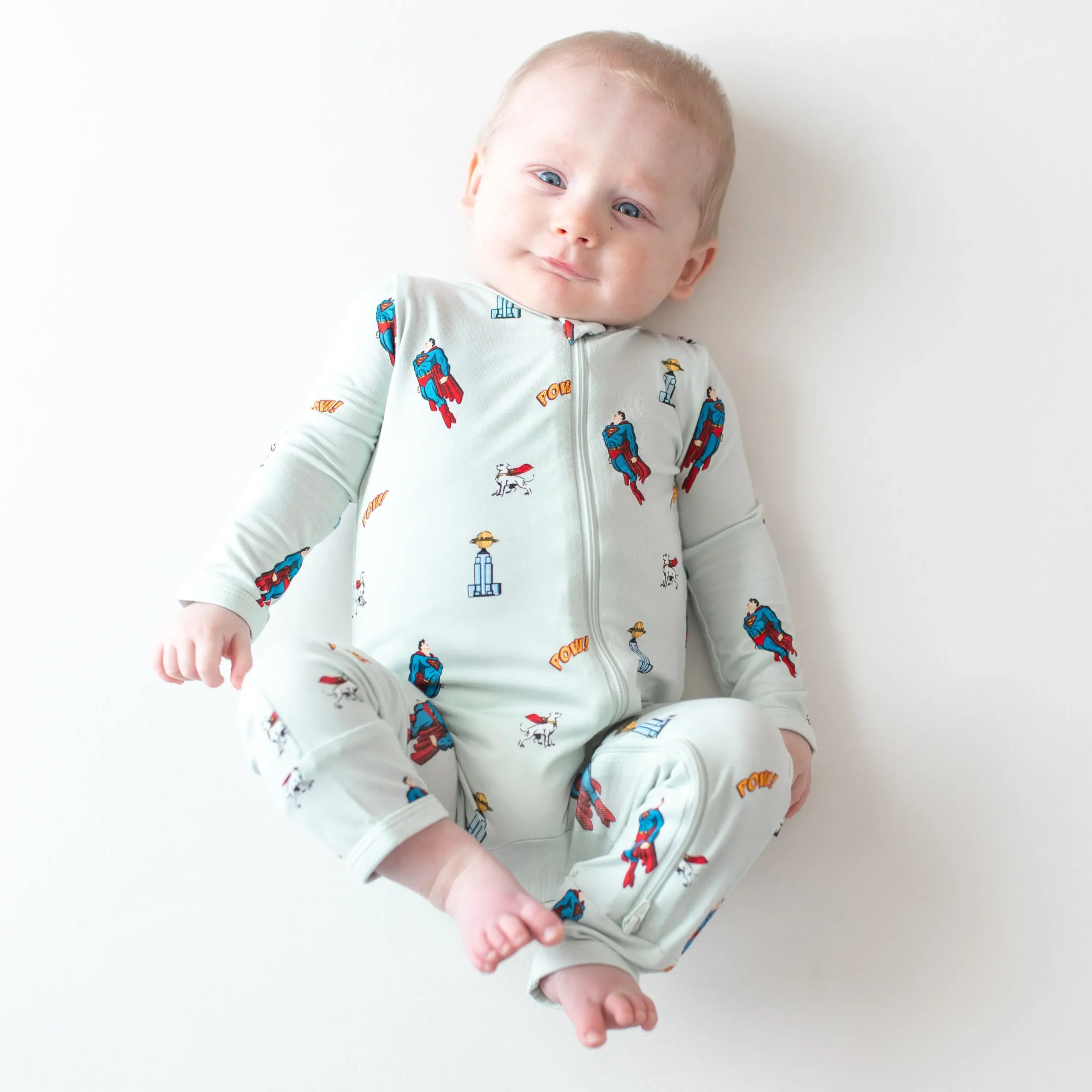 Kyte Baby Zippered Romper in Superman™ Clearance